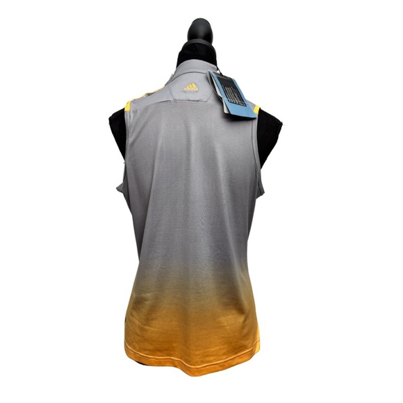 Adidas High Neck Climacool Sleeveless Top Grey - Picture 3 of 14